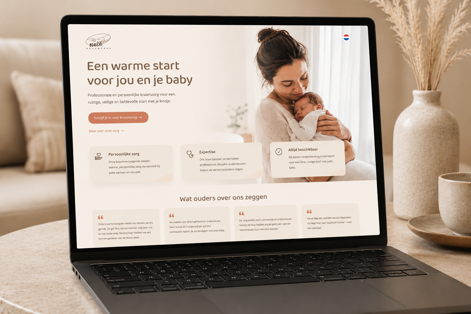 Kraamzorg Nolie project preview